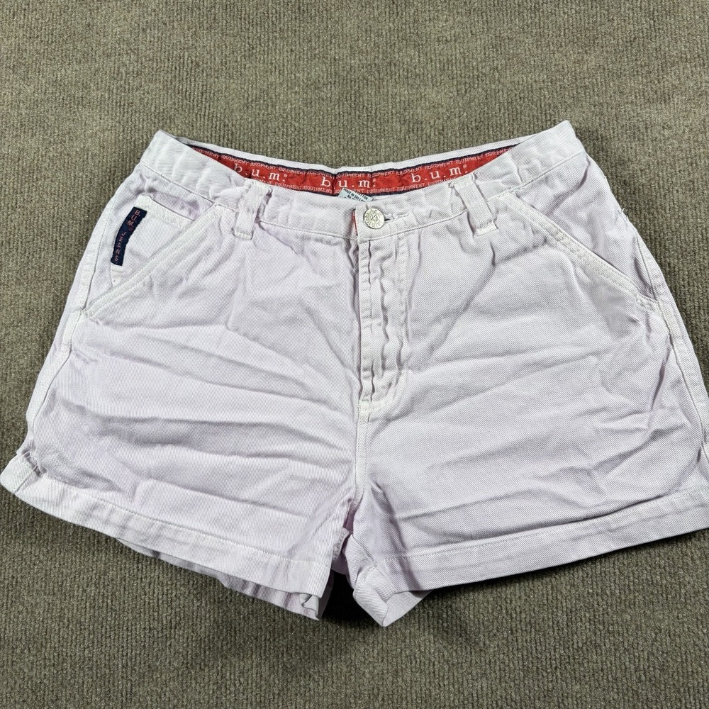 B.U.M Equipment Y2K White Shorts Womens Size 9 Color White 100% Cotton